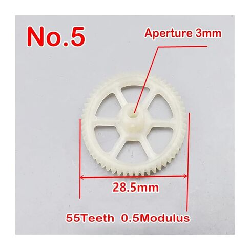 Plastic Teeth Double Layer Gears Reduction Gear Various Series 0.3/0.4/0.5 Modulus for Kids' Toy Helicopters Car Boat Parts(2PCS,No.3) in Kuwait