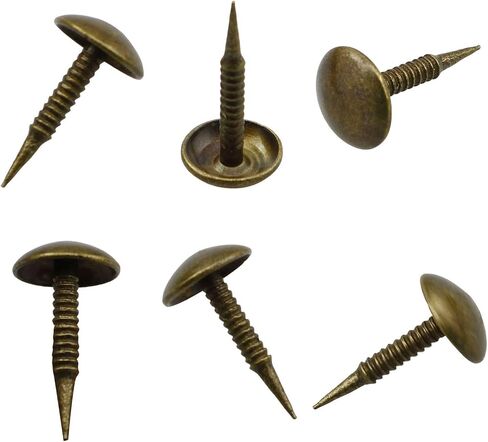 XGNG 150PCS Metal Threaded Round Head Straight Nails Decorative Furniture Mini Upholstery Nails for Sofa Beds Message Boards and Photo Walls in Kuwait