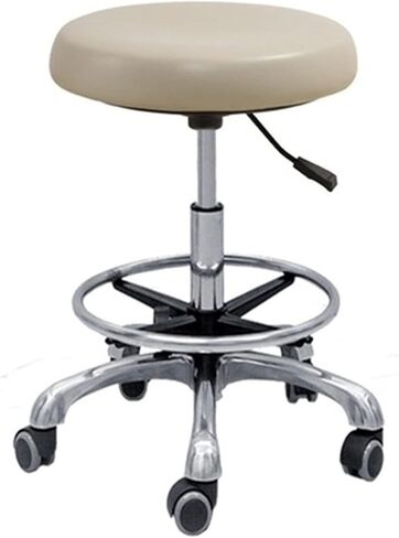Saddle Stool with 360° Rotation Armrest, PU Leather Dental Assistant Stool, Height Adjustable Salon Chair, Medical Pedestal Seat (A3 One Size) in Kuwait