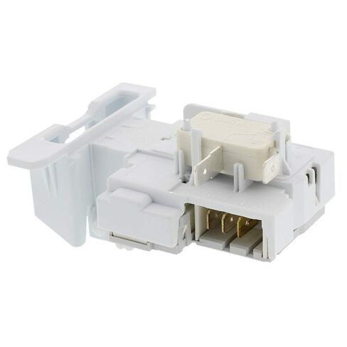 White Washing Machine Lid Lock Switch Assembly, Safety Door Latch Control Replacement Part 137353300 for Household Laundry Equipment Cycle Safety Repair in Kuwait