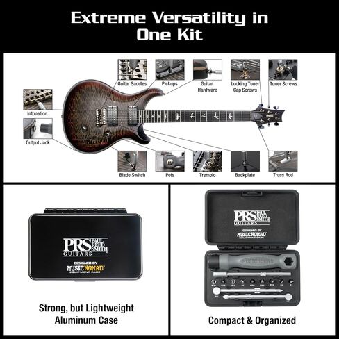 PRS Guitars Tool Kit by MusicNomad 18 pc Screwdriver, Hex Wrench & Truss Rod Wrench Set (MN252) in Kuwait