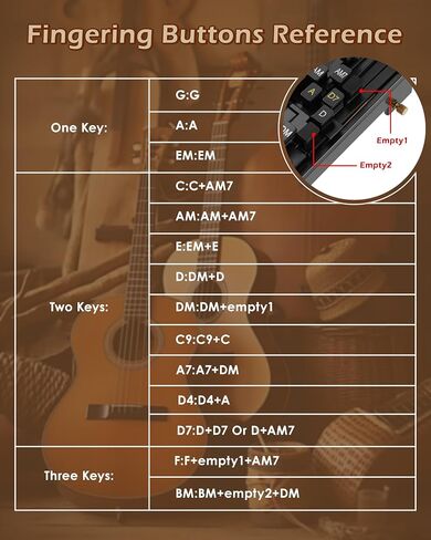 Portable Guitar Chord Presser, Guitar Chord Helper And Trainer for Acoustic Guitar, Guitar Learning Tools for Beginners and Arthritis Player, Develop Confidence Quickly in Kuwait
