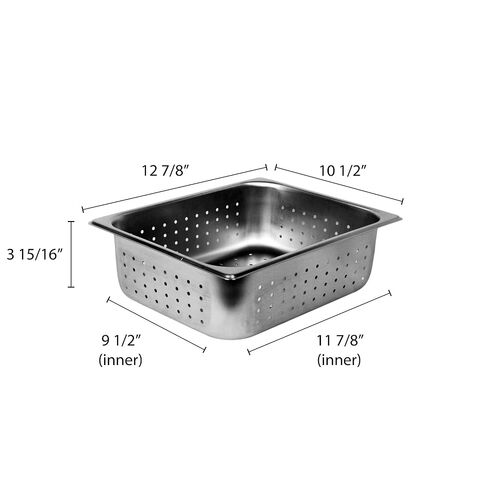 Thunder Group STPA3124PF Steam Table Pan 1/2 Size Perforated in Kuwait