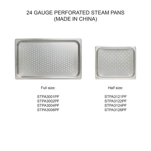 Thunder Group STPA3124PF Steam Table Pan 1/2 Size Perforated in Kuwait
