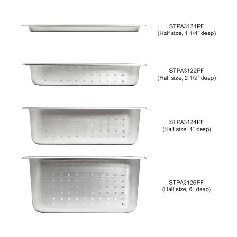 Thunder Group STPA3124PF Steam Table Pan 1/2 Size Perforated in Kuwait
