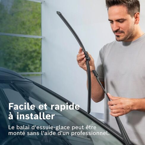Bosch eA187S Aerotwin Windscreen Wiper, Length: 600/450 mm, Set for Windscreen in Kuwait