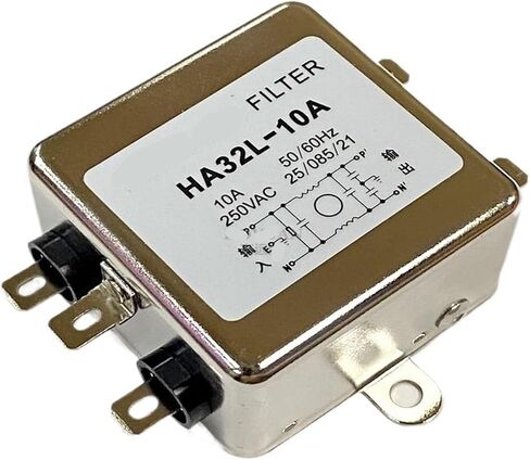Single-Phase Power Filter 220v AC HA32L-20A Purifier Anti-Interference Noise Reduction 6A 10A(HA25L-6A) in Kuwait