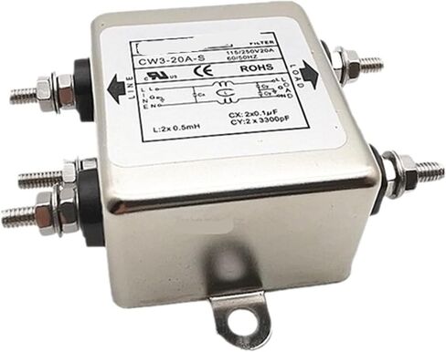 مرشح طاقة أحادي الطور CW4L2-6A-T 10A 20A 30A تنقية على مرحلتين تيار متردد 220 فولت (CW4EL2-10A-SR 10A) in Kuwait