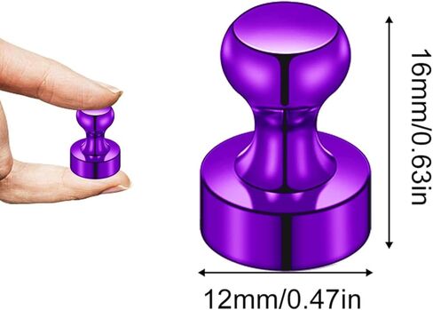 12pack Purple Fridge Magnets Refrigerator Whiteboard Small Strong Magnet Classroom Kitchen Accessories Decorative Locker Set Decor Must Haves Office Calendar Refrigerador Magnetic Cute Crafts in Kuwait