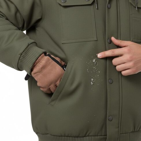 Men’s Winter Snowboarding Jacket Waterproof Insulated Ski Coat Windproof Thermal Warm Snow Outdoor Cold Weather in Kuwait