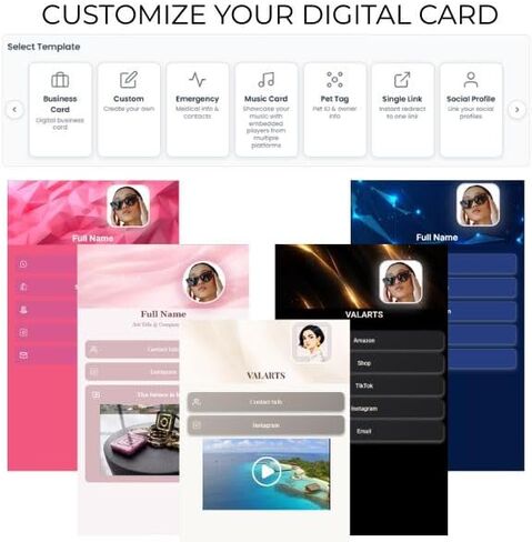 5 قطع - سلسلة مفاتيح NFC ثلاثية الأبعاد TIP TAP - VALARTS - بطاقة عمل رقمية ذكية من Chameleon - Ntag213 Epoxy مقاومة للماء - انقر لمشاركة جهات الاتصال والتواصل الاجتماعي - متوافقة مع iPhone وAndroid in Kuwait