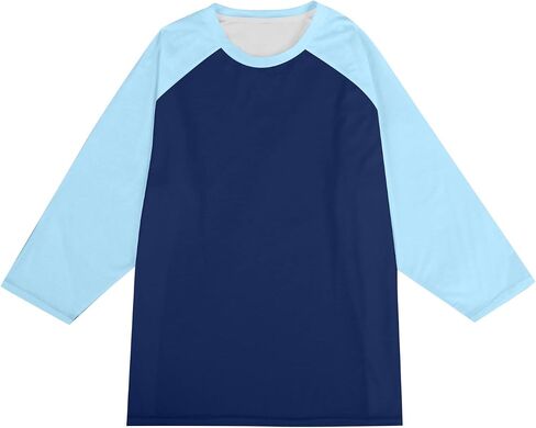 WENKOMG1 Men's 3/4 Sleeve Baseball T Shirt Athletic Fit Training Workout Tee Tops, S-3XL in Kuwait