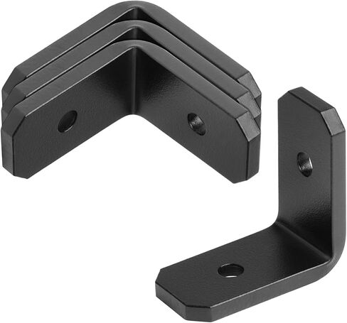 4 PCS 2" x 1" Heavy Duty L Angle Bracket, Black Rafter Clip, 6 Gauge | Max Load 300lbs in Kuwait