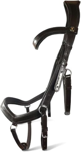 Pressure Relief Fancy Stitch Comfort Ergonomic Horse Bridle Havana Brown | Ergonomic | Comfortable | Durable (Bridle + Leather Reins, Full/Horse) (Fancy Stitch - Full/Horse) in Kuwait