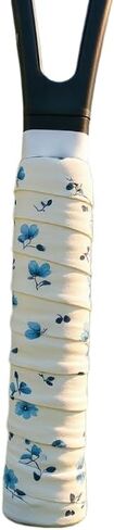 6 Pack Dry Feel Overgrip Tape, Non-Slip Sweat-Absorbent Cushioning, High Elastic Durable, for Tennis/Badminton/Squash/Padel/Fishing Rod/Plus Golf Club Grips (Cute Floral/Cartoon Prints) in Kuwait