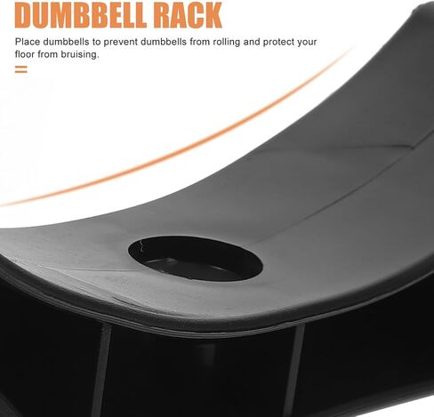 6Pcs Dumbbell Storage Rack Stable Dumbbell Saddles Replacement Weight Organizer for Home Gym Fitness Equipment 5.90X1.57X0.39In in Kuwait