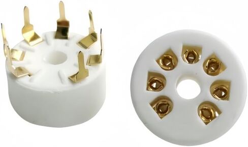 7 دبوس B7G السيراميك فراغ أنبوب مآخذ ل 6Z4 EC92 6X4 EAA91 6X4 6J1 WY1 6H2 1A2 PCB جبل 10 قطعة in Kuwait