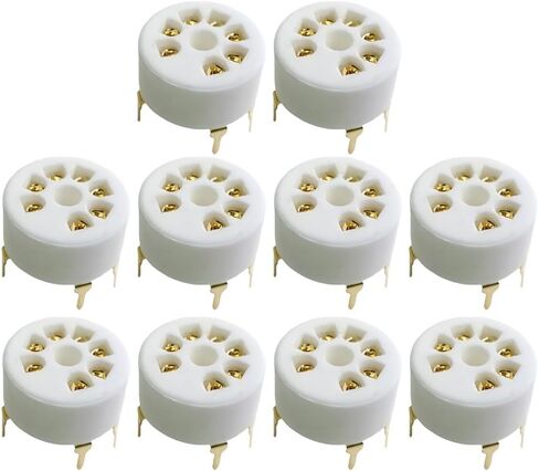 7 دبوس B7G السيراميك فراغ أنبوب مآخذ ل 6Z4 EC92 6X4 EAA91 6X4 6J1 WY1 6H2 1A2 PCB جبل 10 قطعة in Kuwait