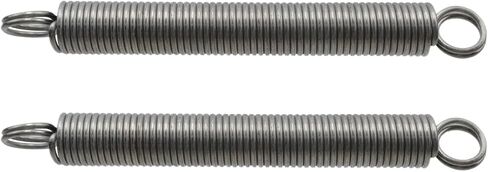 2Pcs Heavy Duty Extension Spring, Spring Steel Hook Construction Extended Tension Springs with Hook for Machinery Repair Construction Industrial (Wire Diameter 0.08", OD 0.67", Length 5.9") in Kuwait