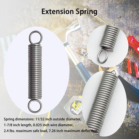 685383 زنبرك تمديد 0.035 GA × 1/4 بوصة × 1-1/2 بوصة 0.025 GA × 11/32 بوصة × 1-7/8 بوصة لـ SP 9600 SP 9604 تشطيب مطلي بالزنك in Kuwait