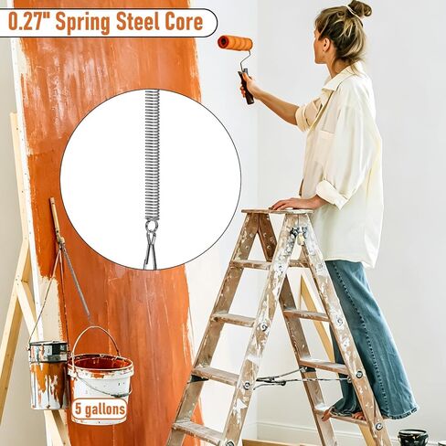 15-Pack Heavy Duty Extension Springs 5" x 0.27" – Stainless Steel Tension Springs with Hooks for Screen Doors, Recliners, Pets, Crafts & Furniture – Rustproof, 11.8" Max Stretch in Kuwait