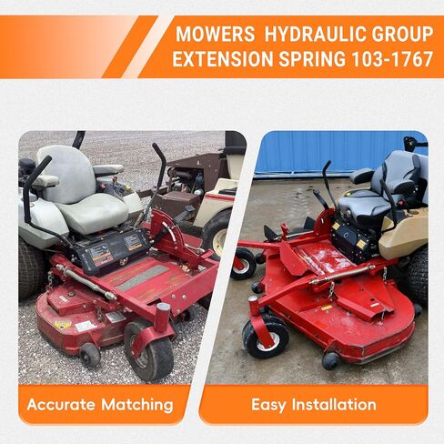 KUROKU جزازات المجموعة الهيدروليكية تمديد الربيع 103-1767 1031767 متوافق مع جزازات Exmark Lazer Z CT/HP/XP Series in Kuwait