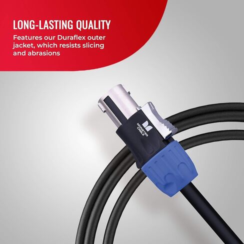 Monster Prolink Performer 600 Speaker Cable, 20ft Speakon Cable with Speakon Connectors, Speaker Cable with Twist-Lock Speaker Connector in Kuwait