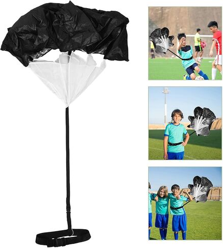 Toddmomy Independent Waist Belt Resistance Umbrella for Running Speed Training Waist Strap Sprint Trainer Chute for Agility Balance and Endurance Improvement Portable Workout Gear in Kuwait