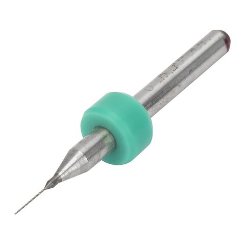High Hardness Mini Carbide Drill Bits Set Large Space Excellent Sharpness Tool Design Printed Circuit Board SMT CNC Engraving 10PCS (0.25mm) in Kuwait