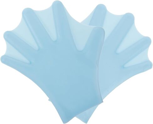 Veemoon Swim Paddles Wear-Resistant Silicone Swimming Hand Gloves 1 Pair with Wrist Adjustable Straps Diving Auxiliary Mittens for Swim Games and Water Fitness Classes for Swimming in Kuwait