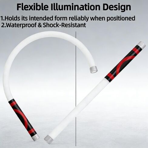 Flexible LED Light Stick, 27" Rechargeable Bendable LED Flashlight Stick with 3 Brightness Modes, High Lumen Work Light for Car Repairs, Mechanical Inspection in Tight Spaces in Kuwait