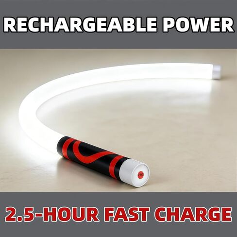 Flexible LED Light Stick, 27" Rechargeable Bendable LED Flashlight Stick with 3 Brightness Modes, High Lumen Work Light for Car Repairs, Mechanical Inspection in Tight Spaces in Kuwait