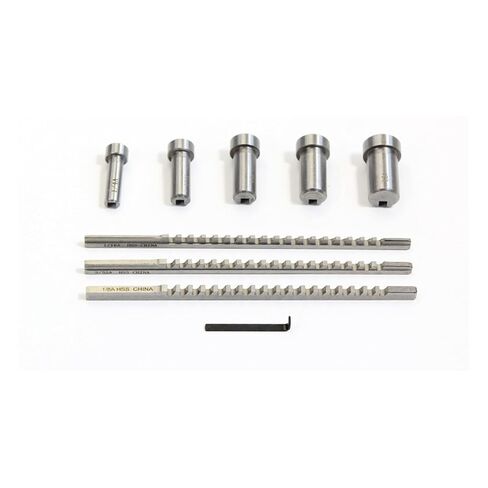 9pcs Push-Type Keyway Broach Set High Speed Steel Inch Size Bushing Cutting Tool for CNC Lathe Metalworking Precision Engineering in Kuwait