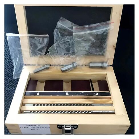 6PCS High Speed Steel Keyway Broach Set Push-Type Metric Size CNC Cutting Machine Tool for Metalworking Precision Engineering in Kuwait
