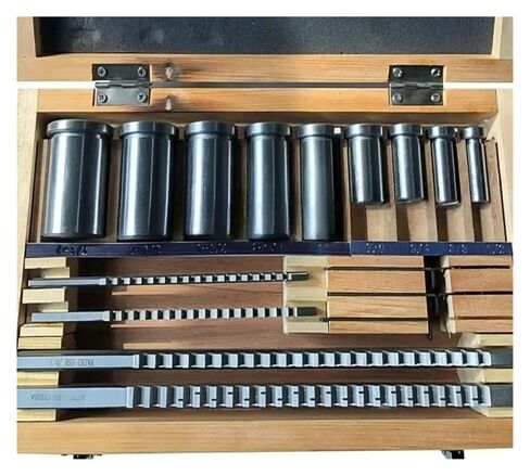 4/5/6/8 مللي متر بروش 12-28 18 قطعة HSS متري قطع Keyway Broach مجموعة الهندسة الدقيقة in Kuwait