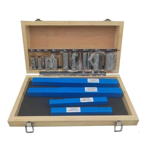 18 قطعة مجموعة Keyway Broach HSS أداة القطع Keyway للمخرطة ذات الحجم المتري مع البطانات والحشوات الهندسية الدقيقة in Kuwait