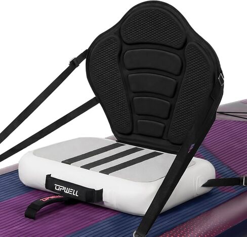 UPWELL Inflatable Kayak Seat with Back Support, Professional Drop Stitch Paddle Board Seat with Thicken Cushion for SUP, Paddleboard, Kayak, Canoe, Padded Boat, Fishing Boat in Kuwait