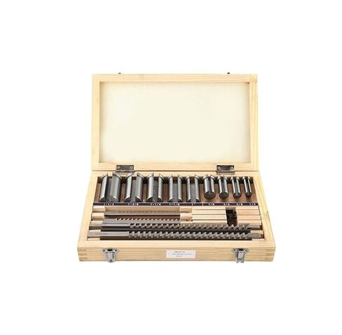 18PCS Metric Keyway Broach Set 4/5/6/8mm Broaches 12-28 Cutting Broach High-Speed Steel Precision Engineering in Kuwait