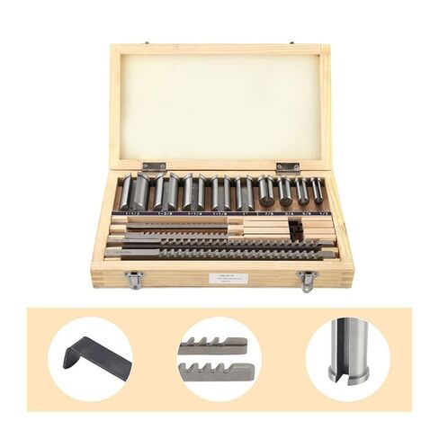 18PCS Metric Keyway Broach Set 4/5/6/8mm Broaches 12-28 Cutting Broach High-Speed Steel Precision Engineering in Kuwait