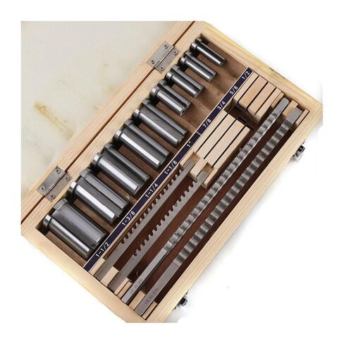 18PCS Metric Keyway Broach Set 4/5/6/8mm Broaches 12-28 Cutting Broach High-Speed Steel Precision Engineering in Kuwait
