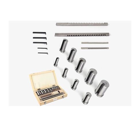 18PCS Metric Keyway Broach Set 4/5/6/8mm Broaches 12-28 Cutting Broach High-Speed Steel Precision Engineering in Kuwait