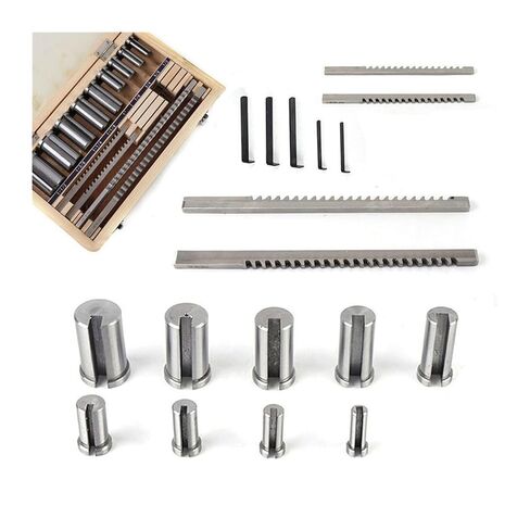 18PCS Metric Keyway Broach Set 4/5/6/8mm Broaches 12-28 Cutting Broach High-Speed Steel Precision Engineering in Kuwait