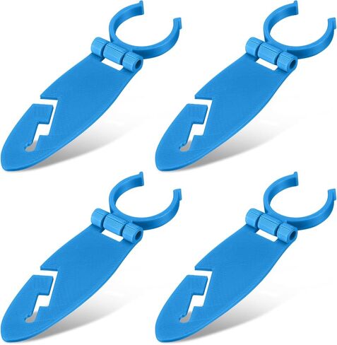 4 Set Paddle Board & Kayak Clips Universal 5-7 Inch Fit PP Plastic Paddle Board Clips Accessories for Mounting Cup Holders in Kuwait