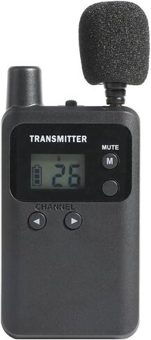 AGJ Wireless Tour Guide System Tour Guide Microphone, Tour Guide Headsets 1 Transmitter 813T Assisted Listening Simultaneous Interpretation Translation System for Church Court in Kuwait