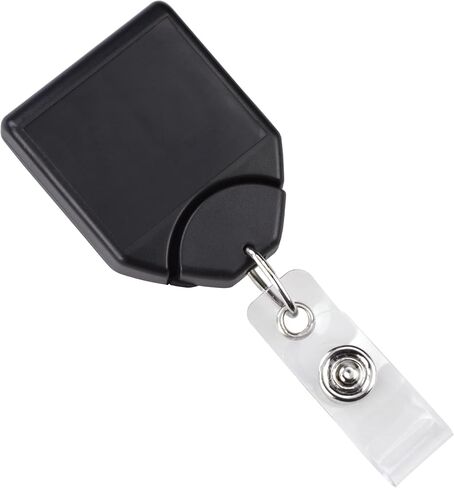 Heavy Duty Retractable Badge Reel - No Twist B-Reel I'd Card Holder w/Strong Pull Cord and Swivel Alligator Clip with Teeth - Slot Hole Snap Strap for Nurse Badges, Office Keys by Specialist ID in Saudi Arabia