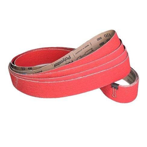 4 Pieces 2x72 Ceramic Abrasive Sanding Belts Stiff for Carbon Steel 400 Series Stainless(P80) in Kuwait