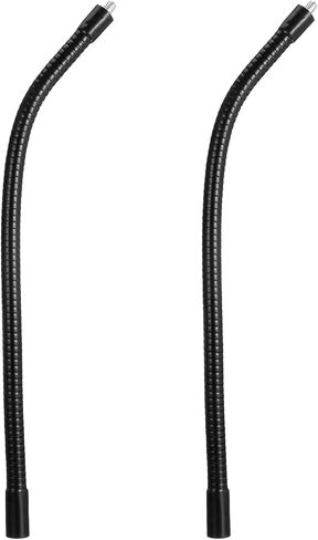 2 Pack 12" Gooseneck, Flexible Gooseneck Tube, 1/4"-20 Female to Male Thread Metal Extension Arm for Camera, Microphone, Phone Holder, Black in Saudi Arabia