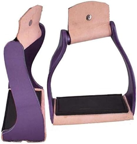 Showman Color Coated Lightweight Twisted Angled Aluminum Stirrups in Kuwait