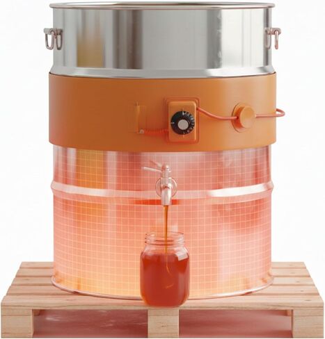 Adjustable Silicone Drum Heater Band - Waterproof Thermostat Heating Pad for Metal Pails, High-Temp Resistant, Perfect for Honey, Oil & Viscous Liquids in Kuwait