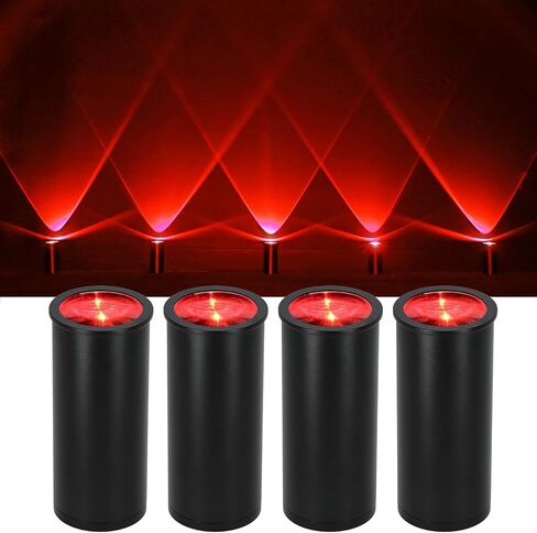 Rockville 4 Pack MINI Halo Black DJ Wash Lights + حقيبة، DMX لاسلكي، بطارية 17 ساعة، DMX لاسلكي، جهاز تحكم عن بعد RF in Kuwait